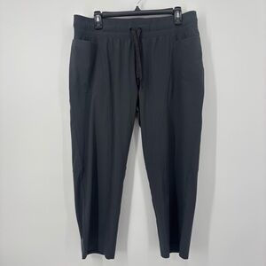 Prana Leonora Capri Pants Womens Size Large Gray Drawstring‎ 23" Lightweight